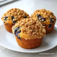 Blueberry Crumb Muffins: Bakery Style and Tender