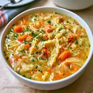 Cabbage Soup Vegetarian in 35 Minutes