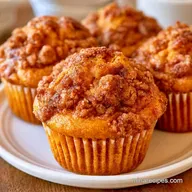 Pumpkin Coffee Cake Muffins with Sour Cream