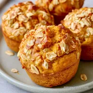 Pumpkin Pie Oatmeal Muffins for Meal Prep