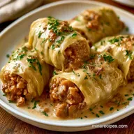 Vegetarian Stuffed Cabbage with Mushrooms