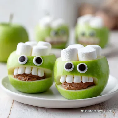 Apple Slice Halloween Snack in 10 Minutes Recipe Card