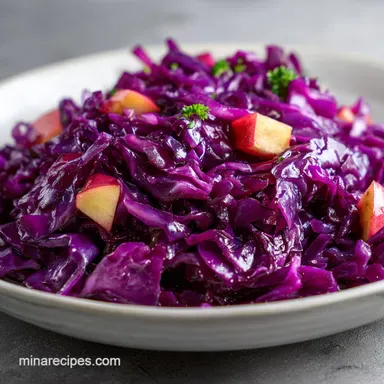 German Red Cabbage with Apples Recipe Card