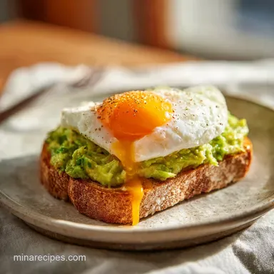 Avocado Toast Egg in 10 Minutes Recipe Card