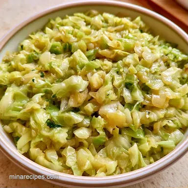 Boiled Cabbage and Onions in 30 Minutes Recipe Card