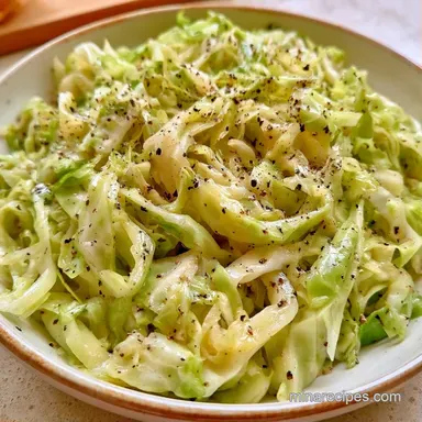 Buttery Boiled Cabbage in 16 Minutes Recipe Card