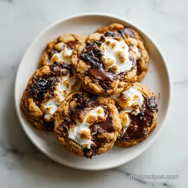 Chocolate Chip Smores Cookies: Chewy