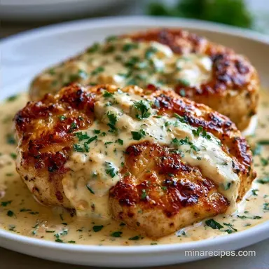 Creamy Garlic Chicken Breast for 4