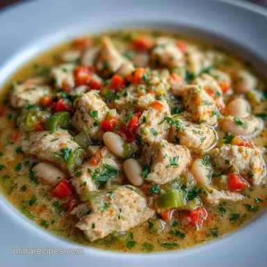 Creamy White Bean Chicken Chili Recipe Card