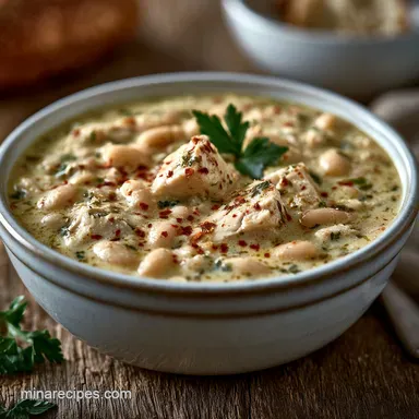 White Chicken Chili Recipe: Creamy Recipe Card