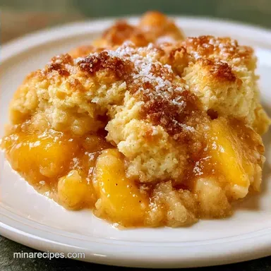 Peach Cobbler with Fresh Peaches