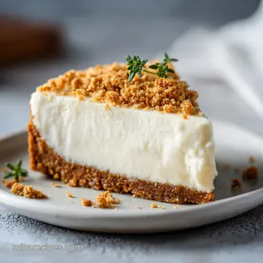 Easy No Bake Cheesecake Recipe: Velvety Recipe Card