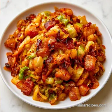 Fried Southern Cabbage with Bacon