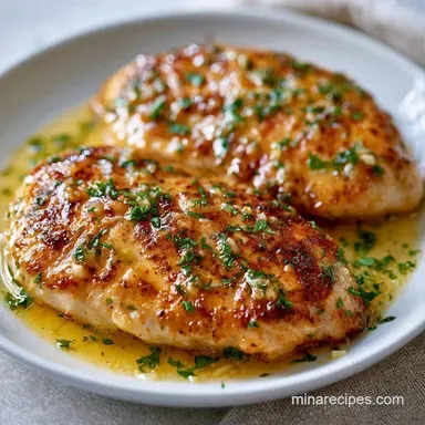 Garlic Butter Chicken in 20 Minutes Recipe Card