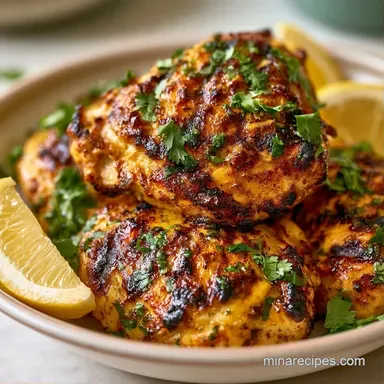 Indian Spiced Grilled Chicken for 4 Recipe Card