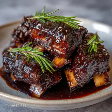 Korean Beef Short Ribs: Tender and Slow-Cooked for 5 Servings Recipe Card