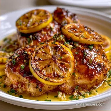 Lemon Garlic Baked Chicken for 4 Servings