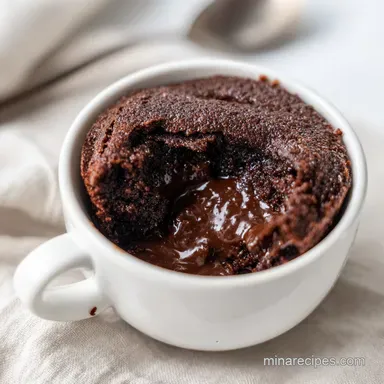 Microwave Mug Brownie in 10 Minutes Recipe Card