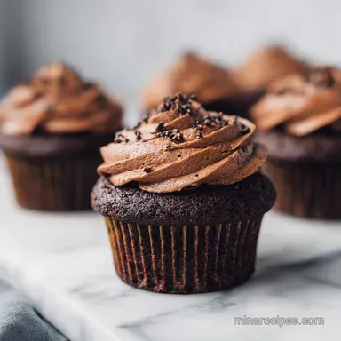 Moist Chocolate Cupcakes Recipe for 12 Cupcakes Recipe Card
