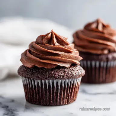 Moist Chocolate Cupcakes Recipe for 12 Cupcakes