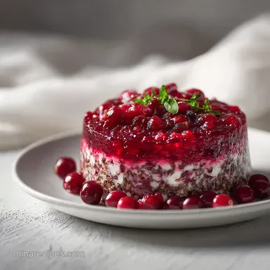 Cranberry Jello Salad with Cream Cheese for 12 Servings