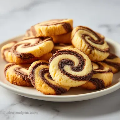 Pinwheel Cookies with Browned Butter: Golden and Buttery Recipe Card