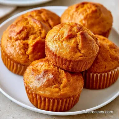 Pumpkin Pie Muffins in 30 Minutes Recipe Card