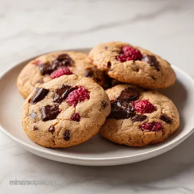 Raspberry Chocolate Chunk Cookies in 27 Minutes: Shatter Crisp