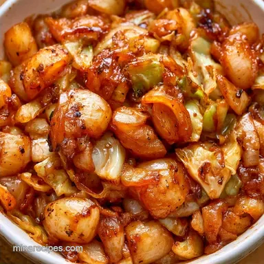 Saut&eacute;ed Cabbage and Onions with Garlic