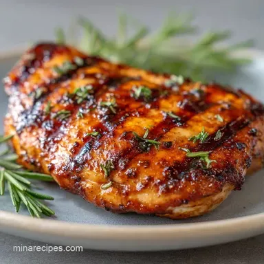 Seasoned Grilled Chicken Breast: Tender Recipe Card
