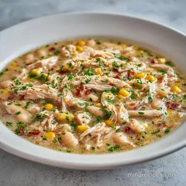 Slow Cooker Chicken Chili: Creamy