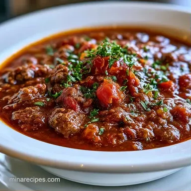 Slow Cooker Venison Chili for 8 Servings Recipe Card