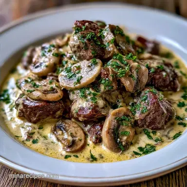 Slow Cooker Venison Stroganoff: Tender