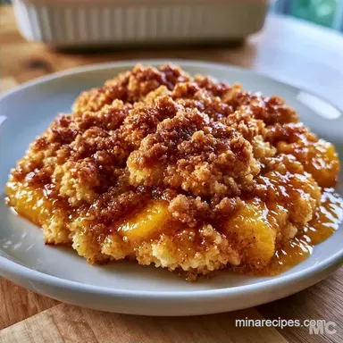 Southern Peach Cobbler with Fresh Peaches