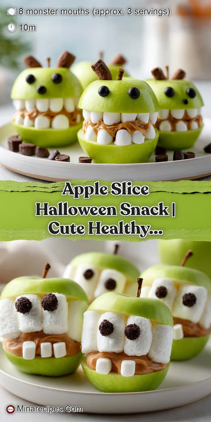 Close-up of a crisp apple slice with a dollop of smooth peanut butter and a tiny, whimsical candy eye on top.