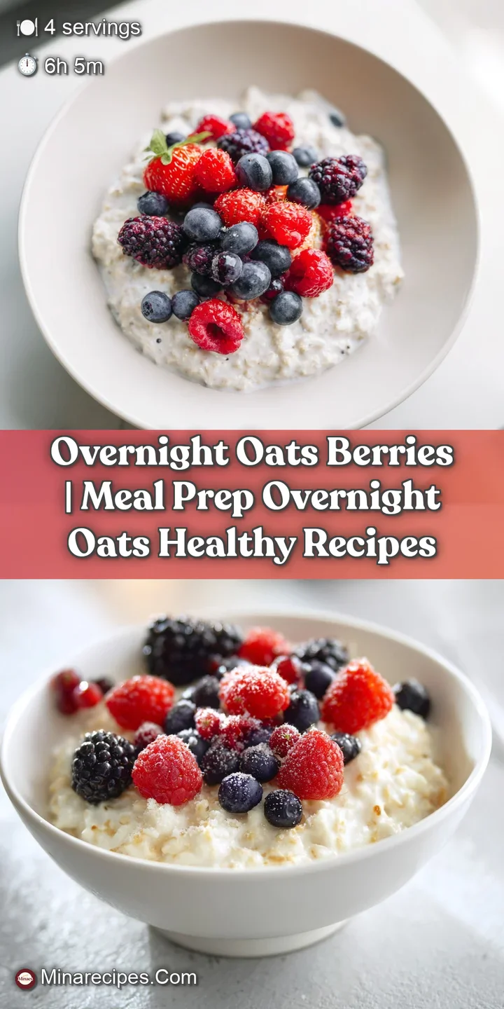 Close-up of plump blueberries and juicy raspberries nestled in thick, creamy oats with a glistening honey drizzle.