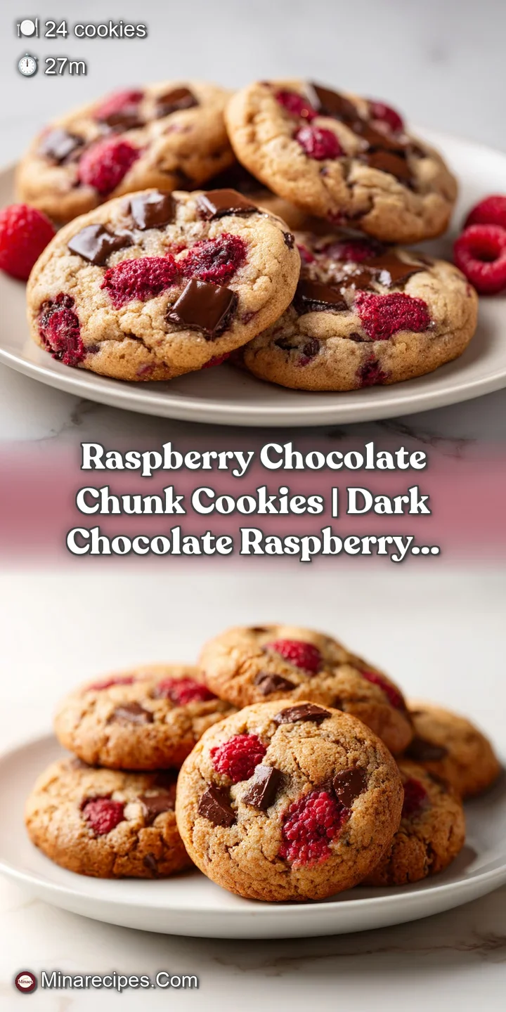 Close-up of a shatter-crisp cookie showing glistening melted chocolate and juicy, tart red raspberry pockets.