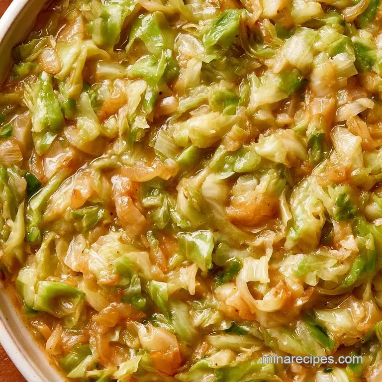 Golden Buttered Cabbage and Onions