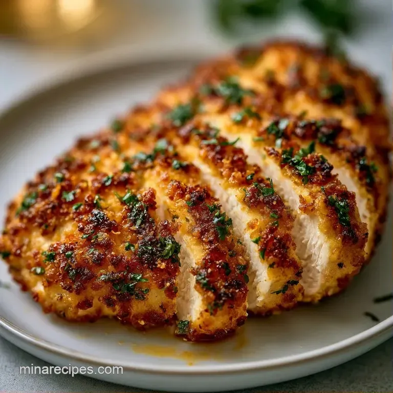 Sliced golden poultry breasts resting on a bed of steamed greens, garnished with a lemon wedge and cracked pepper.