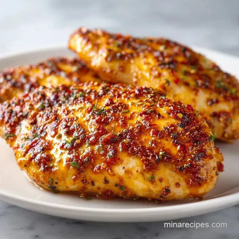 Sliced tender chicken breast arranged on vibrant steamed asparagus with a glossy lemon butter drizzle.