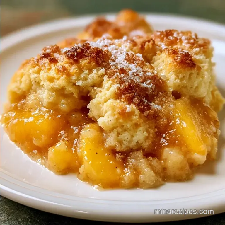 Easy Peach Cobbler with Fresh Peaches