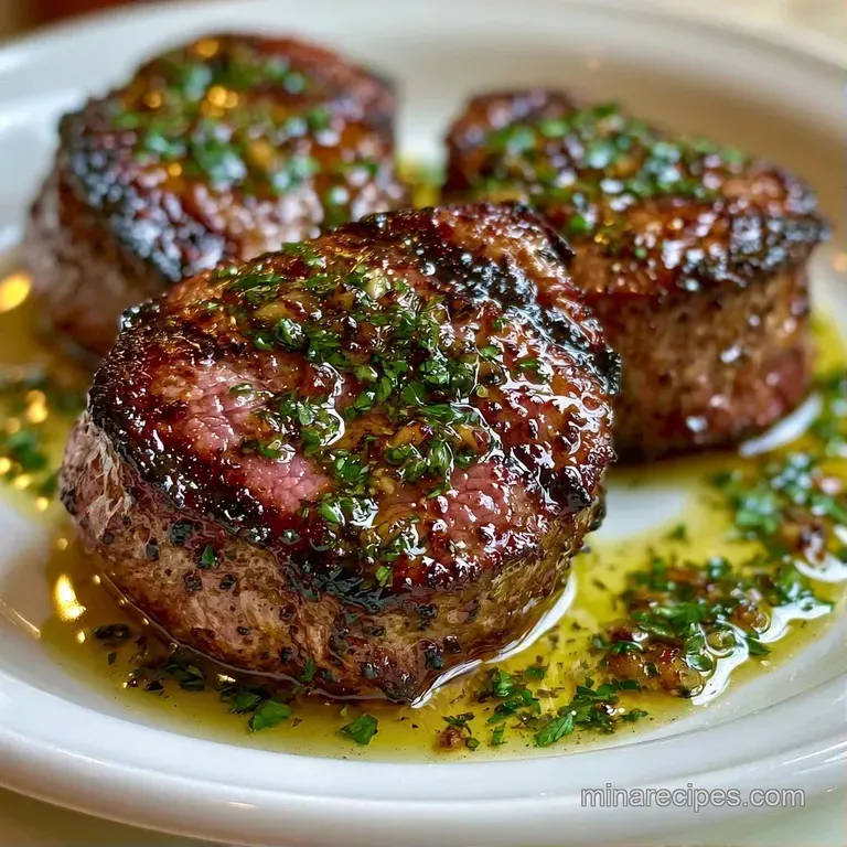 Sliced medium-rare meat resting on a creamy parsnip puree with a glossy red wine glaze and fresh micro-herbs.