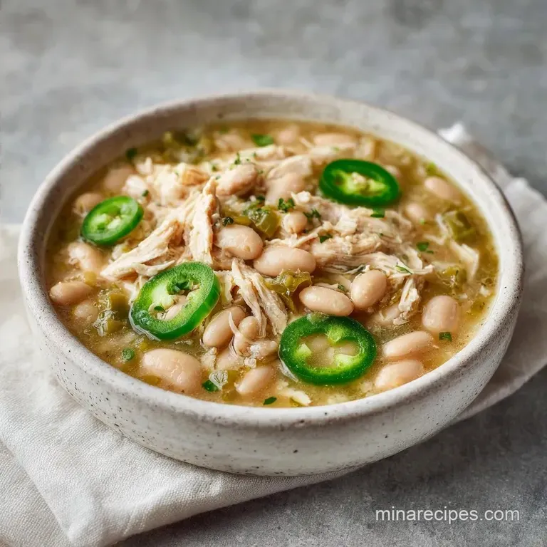 Healthy White Chicken Chili: Creamy and Hearty
