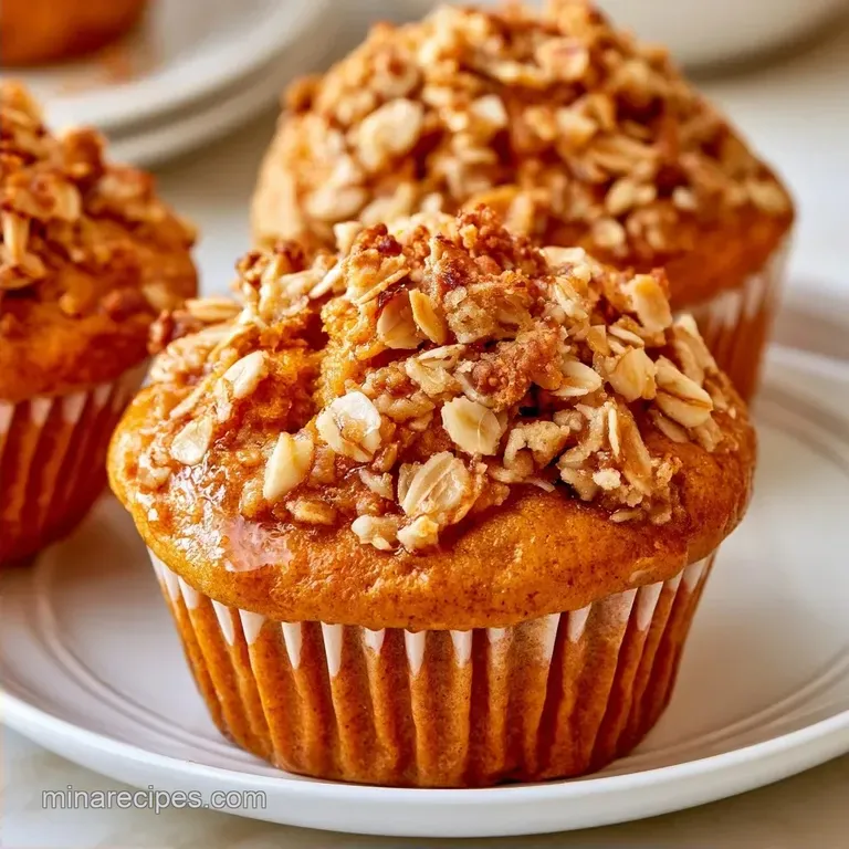 Healthy Pumpkin Muffins with Streusel Topping