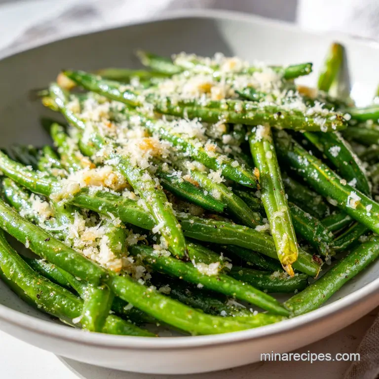 Quick Garlic Parmesan Green Beans: Blistered & Crispy