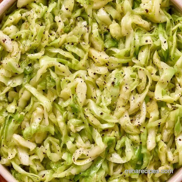 Salt And Pepper Boiled Cabbage in 20 Minutes