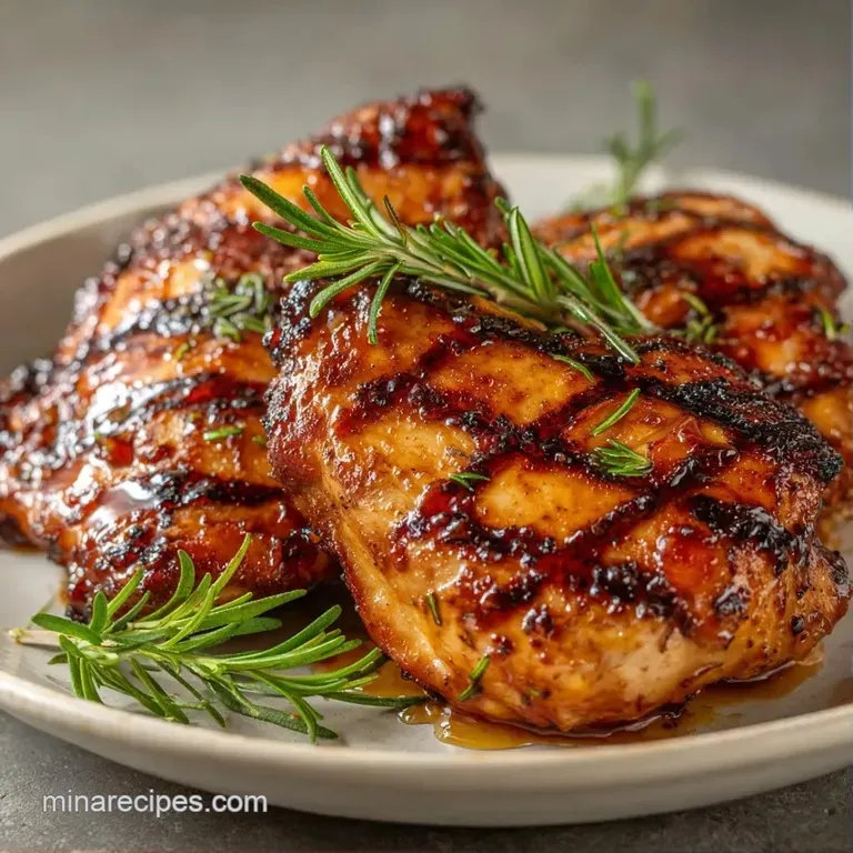 Sliced seared poultry breast atop bright green asparagus, drizzled with a glossy, shimmering lemon butter sauce.
