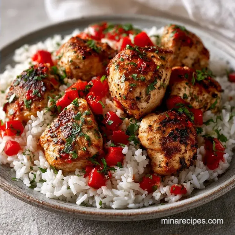 Healthy One-Pan Skillet Chicken and Rice