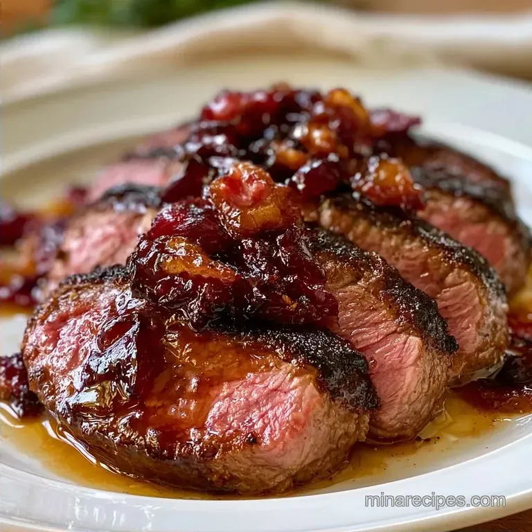 Smoked Venison Backstrap with Bacon Wrap