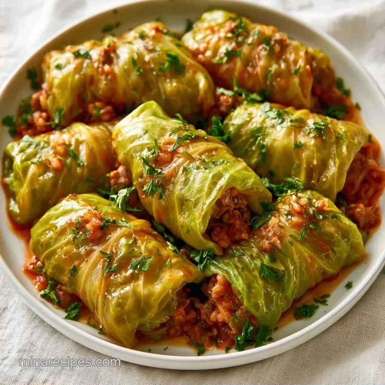 Old Fashioned Beef Stuffed Cabbage Stovetop